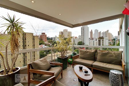 Varanda da Sala de apartamento para alugar com 4 quartos, 261m² em Vila Morumbi, São Paulo