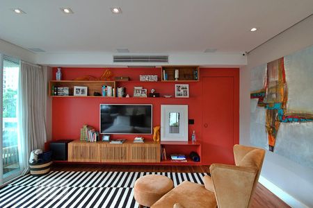 Sala de apartamento para alugar com 4 quartos, 261m² em Vila Morumbi, São Paulo