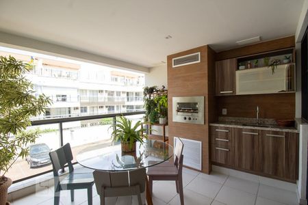 Varanda Gourmet de apartamento à venda com 3 quartos, 90m² em Recreio dos Bandeirantes, Rio de Janeiro