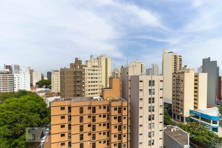 Vista da suíte de apartamento para alugar com 2 quartos, 82m² em Cambuí, Campinas