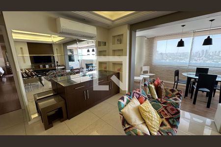 Sala/cozinha de apartamento à venda com 3 quartos, 119m² em Brooklin Paulista, São Paulo