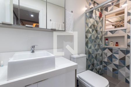 Apartamento à venda com 65m², 2 quartos e 1 vaga Apartamento à venda com 65m², 2 quartos e 1 vagaBanheiro social