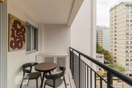 Varanda de kitnet/studio à venda com 1 quarto, 35m² em Consolação, São Paulo