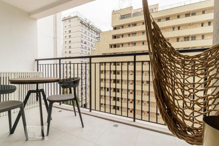 Varanda de kitnet/studio à venda com 1 quarto, 35m² em Consolação, São Paulo