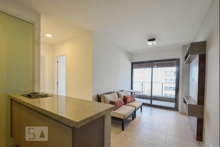 Sala de apartamento para alugar com 2 quartos, 57m² em Brooklin, São Paulo