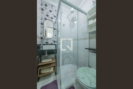 Banheiro de kitnet/studio à venda com 1 quarto, 22m² em Jabaquara, São Paulo