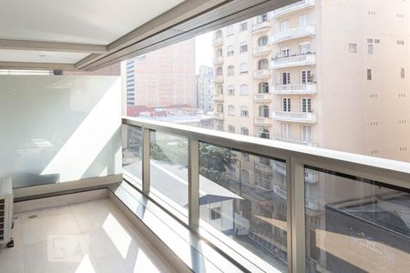 Studio à venda com 39m², 1 quarto e 1 vagaVaranda