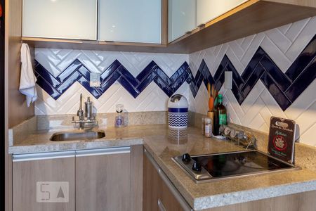 Sala de Jantar /Cozinha de apartamento para alugar com 1 quarto, 37m² em Barra Funda, São Paulo