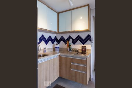 Sala de Jantar /Cozinha de apartamento para alugar com 1 quarto, 37m² em Barra Funda, São Paulo