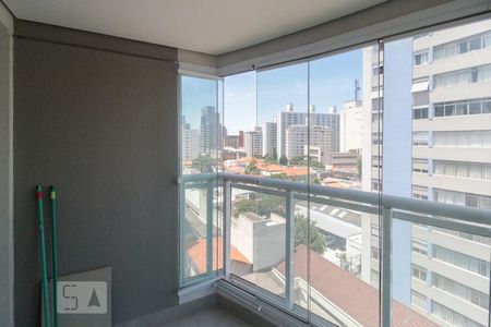 Varanda da sala de apartamento para alugar com 1 quarto, 41m² em Vila Mariana, São Paulo