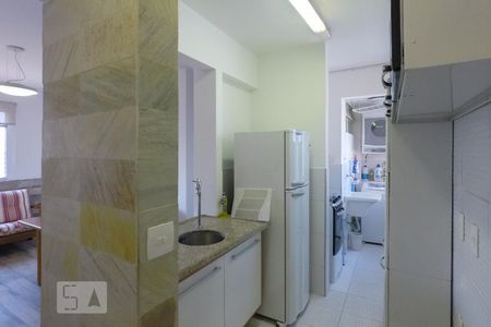 Entrada Cozinha de apartamento para alugar com 1 quarto, 36m² em Liberdade, São Paulo