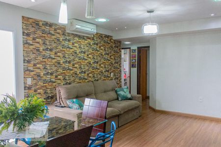 Sala de apartamento à venda com 3 quartos, 106m² em Vila Valparaíso, Santo André