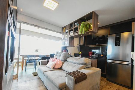 Sala de Estar de apartamento para alugar com 1 quarto, 43m² em Campo Belo, São Paulo