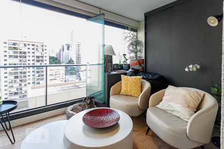 Varanda de apartamento à venda com 1 quarto, 73m² em Cerqueira César, São Paulo