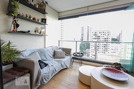 Varanda de apartamento à venda com 1 quarto, 73m² em Cerqueira César, São Paulo