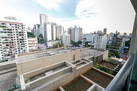 Vista da Varanda de apartamento à venda com 1 quarto, 73m² em Cerqueira César, São Paulo