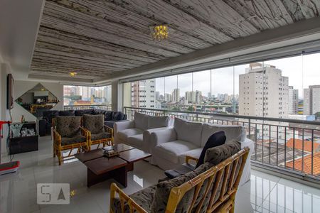 Varanda gourmet de apartamento à venda com 4 quartos, 300m² em Vila Prudente, São Paulo