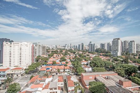 Vista da Sala e Cozinha de apartamento para alugar com 1 quarto, 51m² em Vila Cordeiro, São Paulo