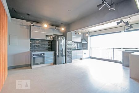 Sala e Cozinha de apartamento para alugar com 1 quarto, 51m² em Vila Cordeiro, São Paulo