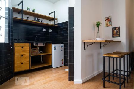 Sala/Cozinha de apartamento à venda com 1 quarto, 31m² em Centro, Porto Alegre