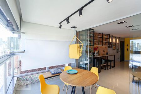 Varanda da sala de apartamento para alugar com 3 quartos, 115m² em Buritis, Belo Horizonte