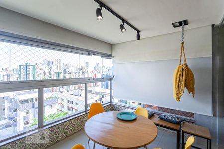 Varanda da sala de apartamento para alugar com 3 quartos, 115m² em Buritis, Belo Horizonte