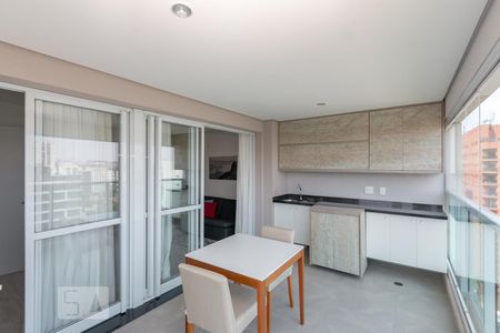 Varanda da Sala de apartamento para alugar com 2 quartos, 58m² em Brooklin Paulista, São Paulo