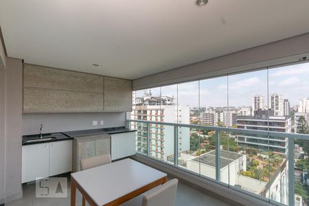 Varanda da Sala de apartamento para alugar com 2 quartos, 58m² em Brooklin Paulista, São Paulo