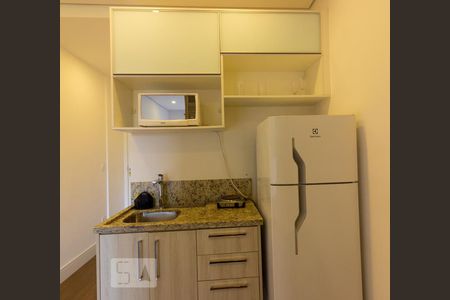 Studio para alugar com 27m², 1 quarto e 1 vagaDetalhe - cozinha