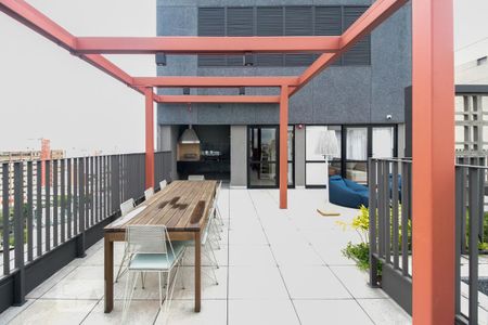 Studio à venda com 28m², 1 quarto e sem vagaChurrasqueira do espaço gourmet