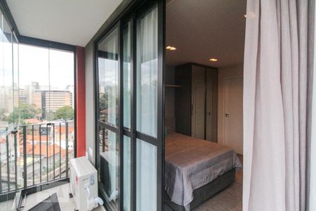 Varanda de kitnet/studio para alugar com 1 quarto, 28m² em Vila Mariana, São Paulo