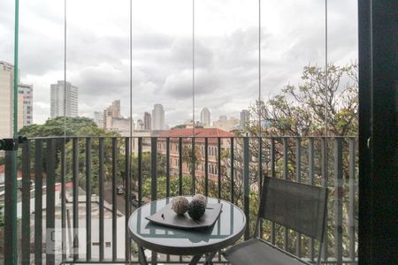 Studio à venda com 28m², 1 quarto e sem vagaVaranda