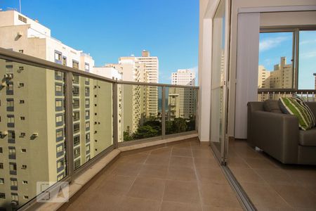 Sala de apartamento para alugar com 3 quartos, 127m² em Barra Funda, Guarujá