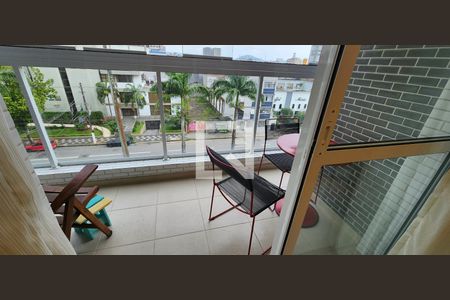 Varanda da Sala de apartamento para alugar com 2 quartos, 60m² em Vila Matias, Santos