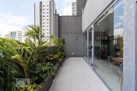 Varanda de apartamento à venda com 1 quarto, 80m² em Indianópolis, São Paulo