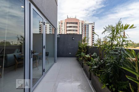 Varanda de apartamento à venda com 1 quarto, 80m² em Indianópolis, São Paulo