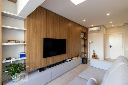 Sala de apartamento à venda com 1 quarto, 80m² em Indianópolis, São Paulo