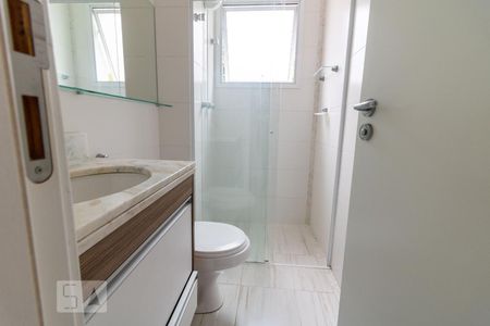 Banheiro de apartamento à venda com 1 quarto, 43m² em Jardim, Santo André