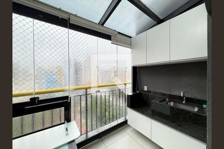 Varanda da Sala/cozinha de apartamento para alugar com 1 quarto, 40m² em Campos Elíseos, São Paulo