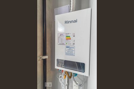 Apartamento para alugar com 50m², 1 quarto e 1 vaga Apartamento para alugar com 50m², 1 quarto e 1 vagaVaranda no banheiro - aquecedor a gás