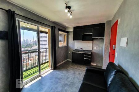 Sala de Estar/Cozinha de kitnet/studio para alugar com 1 quarto, 28m² em Sé, São Paulo