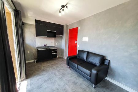 Sala de Estar/Cozinha de kitnet/studio para alugar com 1 quarto, 28m² em Sé, São Paulo