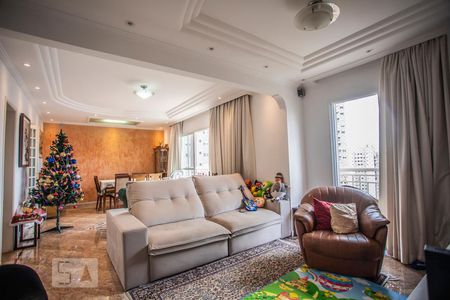 Sala de Estar de apartamento à venda com 3 quartos, 128m² em Chácara Inglesa, São Paulo