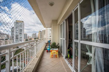 Varanda de apartamento à venda com 3 quartos, 128m² em Chácara Inglesa, São Paulo