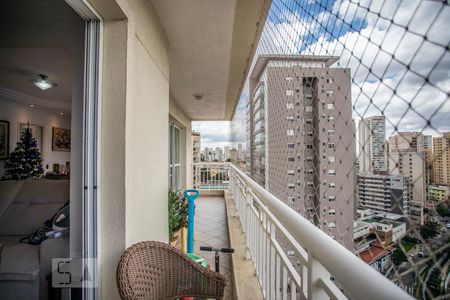 Varanda de apartamento à venda com 3 quartos, 128m² em Chácara Inglesa, São Paulo