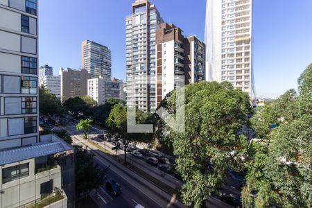 Vista/Varanda de kitnet/studio à venda com 1 quarto, 37m² em Cerqueira César, São Paulo