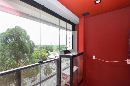 varanda de kitnet/studio para alugar com 1 quarto, 37m² em Cerqueira César, São Paulo