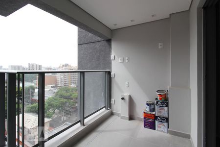 Varanda  de kitnet/studio para alugar com 1 quarto, 31m² em Indianópolis, São Paulo