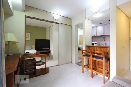 Sala de Apartamento com 1 quarto, 38m² Moema