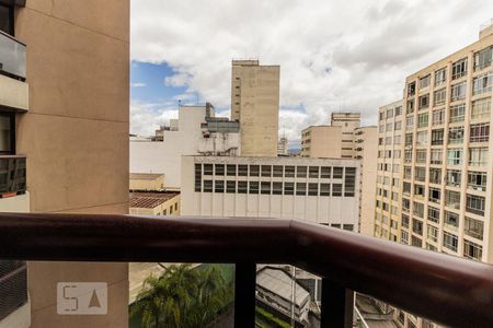Varanda da Sala de apartamento para alugar com 1 quarto, 33m² em Vila Buarque, São Paulo